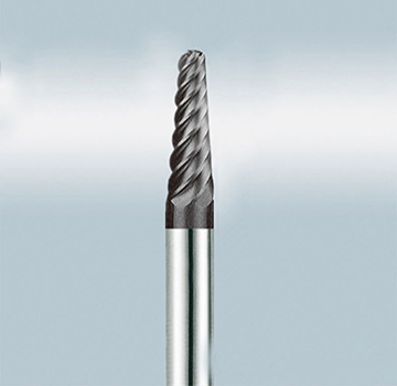 Solid carbide taper end mill