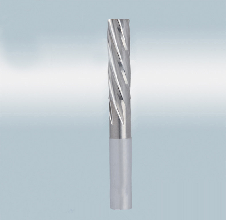 Solid carbide left-handed reamer